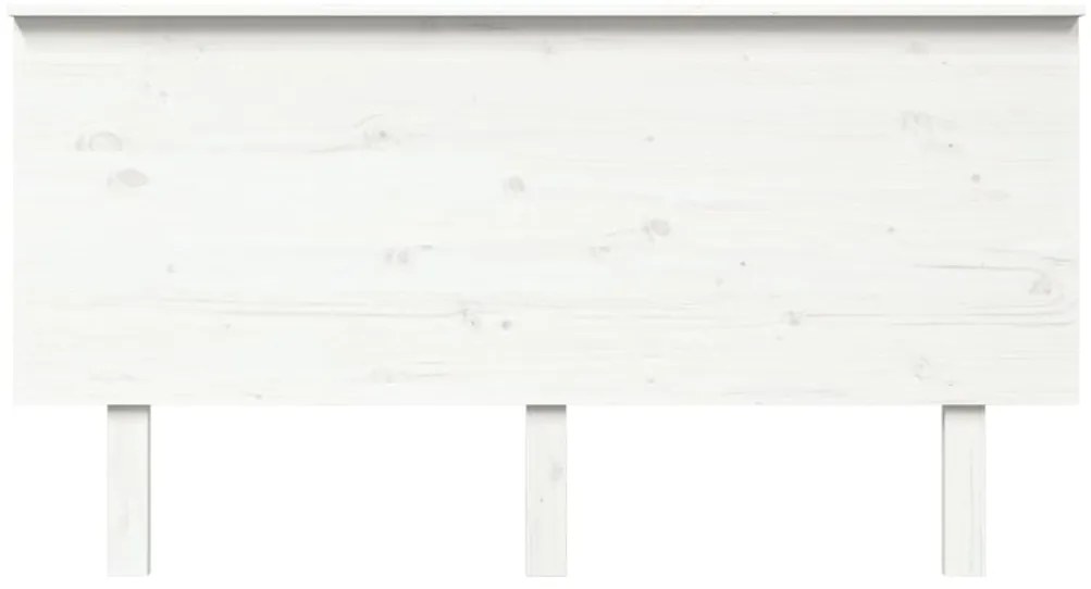 vidaXL Κεφαλάρι Κρεβατιού Λευκό 154x6x82,5 εκ. Μασίφ Ξύλο Πεύκου