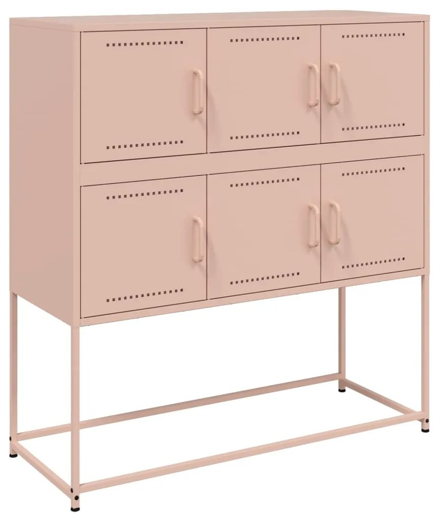 Ντουλάπι Ροζ 100,5x39x107 εκ. Ατσάλινο 846597