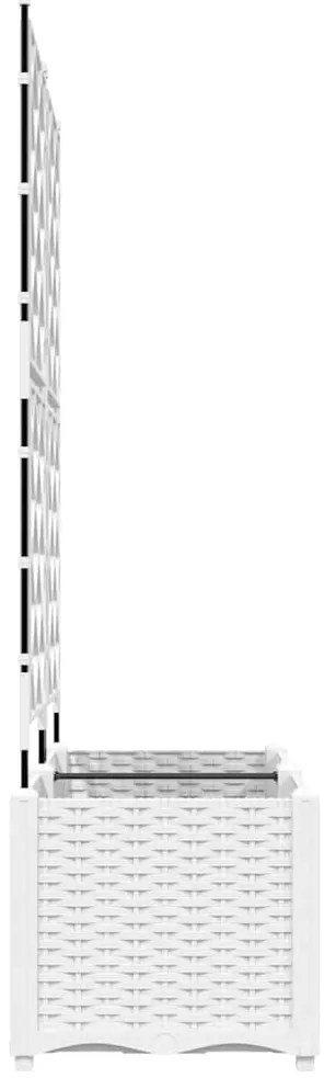 vidaXL Κηποτινάκι με Τρέλα 2 pcs Λευκό 80 x 40 x 143 εκ. PP