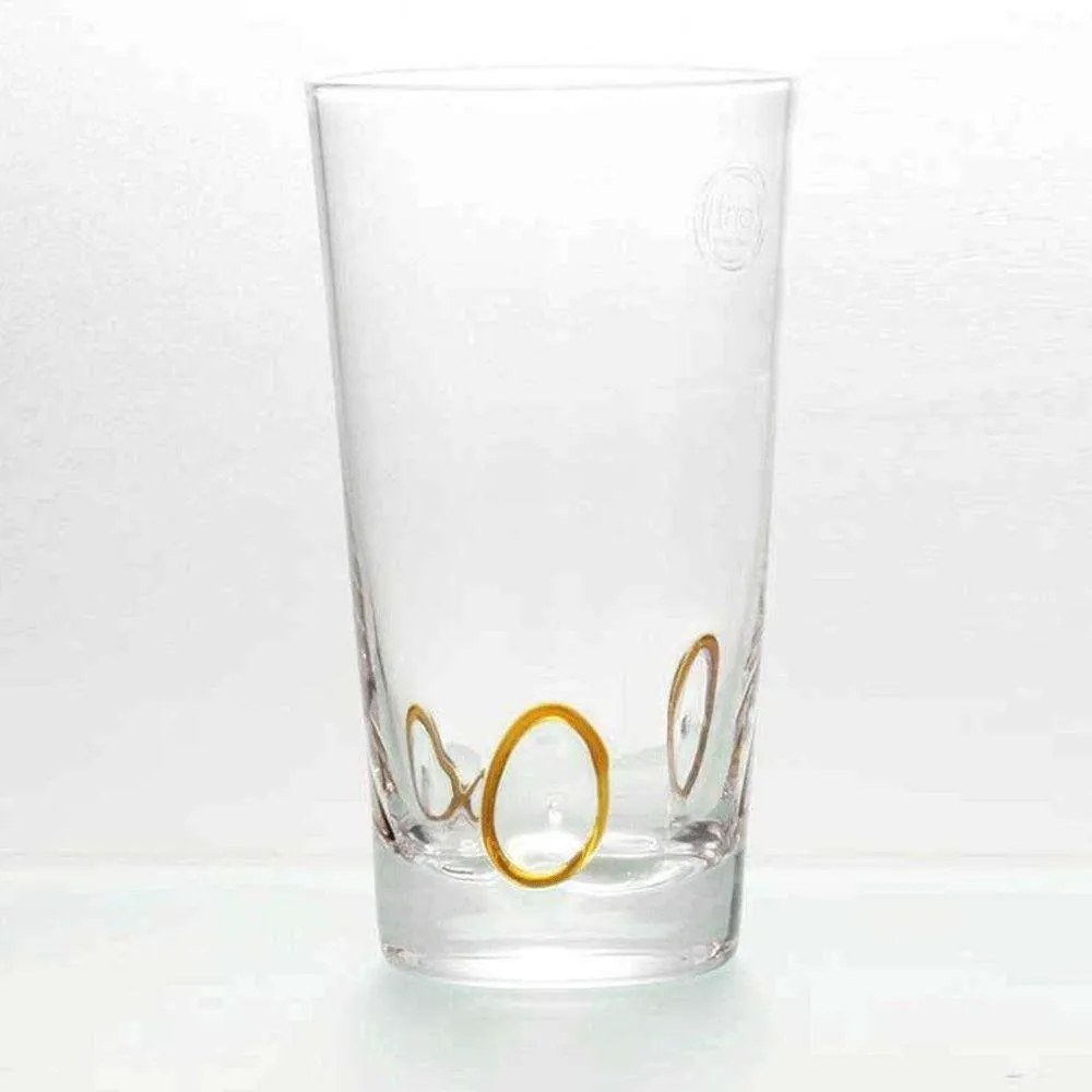 Ποτήρι Νερού Circles 52.100.50 Amber Cryspo Trio Glass