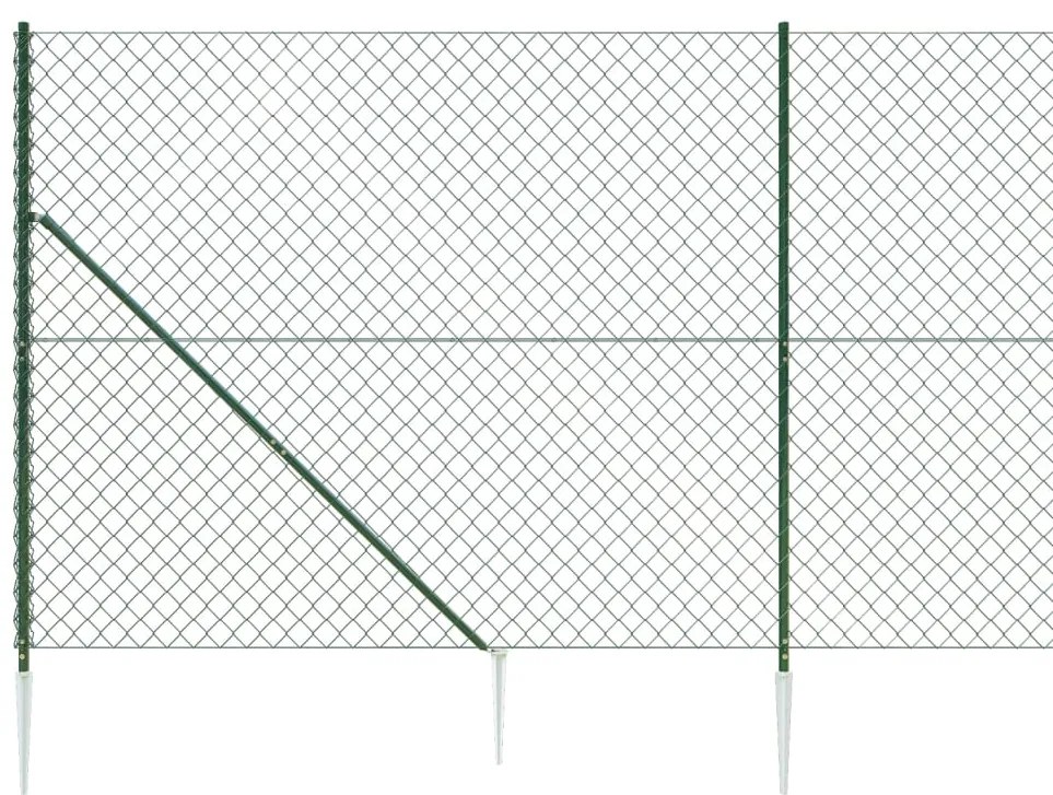 ΣΥΡΜΑΤΟΠΛΕΓΜΑ ΠΕΡΙΦΡΑΞΗΣ ΠΡΑΣΙΝΟ 1,8 X 25 Μ. ΜΕ ΚΑΡΦΩΤΕΣ ΒΑΣΕΙΣ 153933