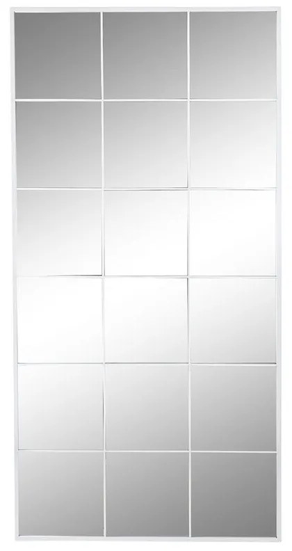 Τοίχο καθρέφτη DKD Home Decor Λευκό Παράθυρο 90 x 1 x 180 cm 90 x 2 x 180 cm