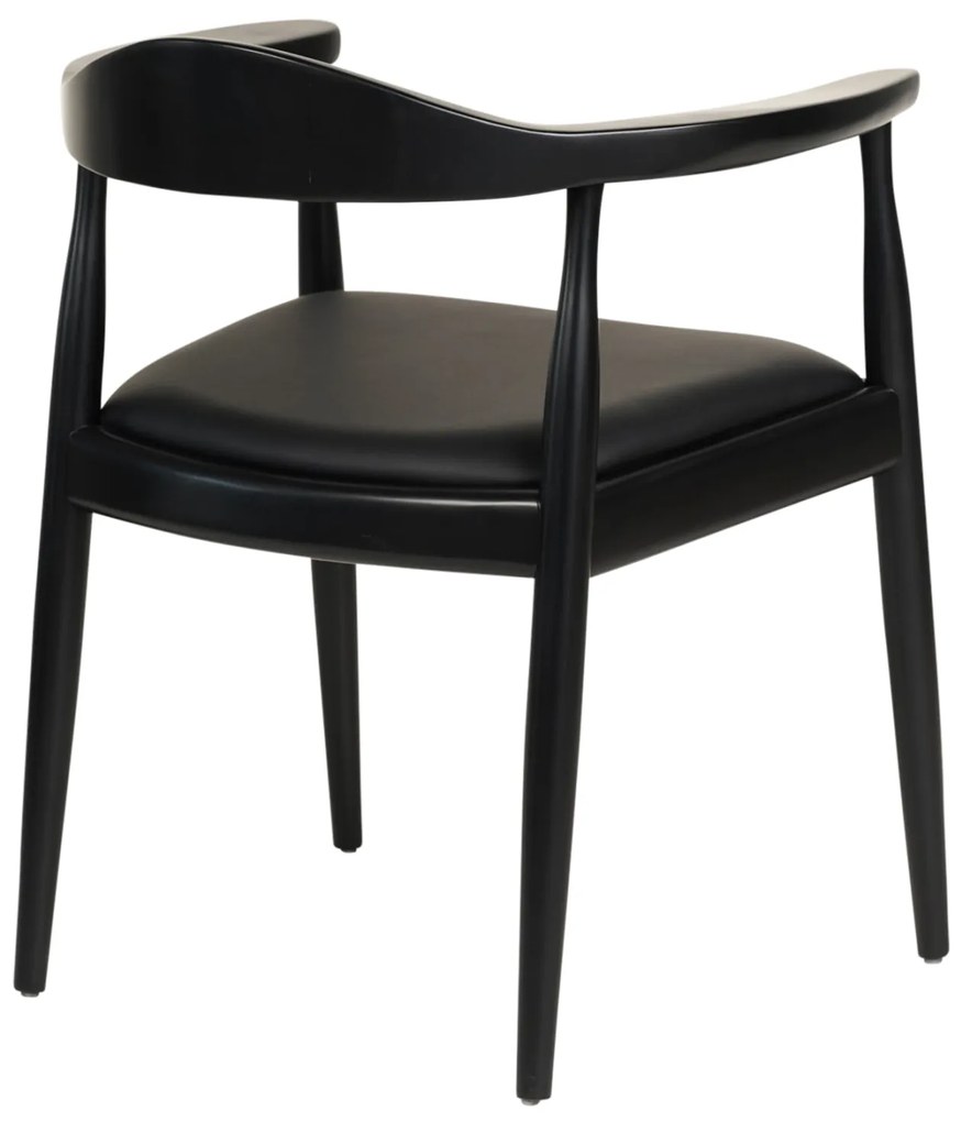 ΠΟΛΥΘΡΟΝΑ ΤΡΑΠΕΖΑΡΙΑΣ ADOR HM9948.02 RUBBERWOOD ΚΑΙ PU-ΜΑΥΡΟ 62x54x76,5Υεκ