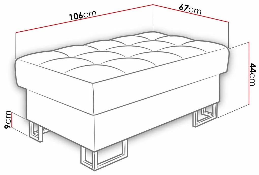 Σκαμπό Comfivo 237, Άσπρο, 44x67x106cm, 19 kg, Ταπισερί, Πόδια: Μέταλλο | Epipla1.gr