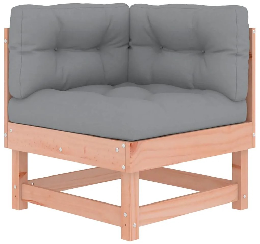 vidaXL Καναπέδες Γωνιακοί με Μαξιλάρια 2 τεμ. Μασίφ Ξύλο Ψευδοτσούγκας