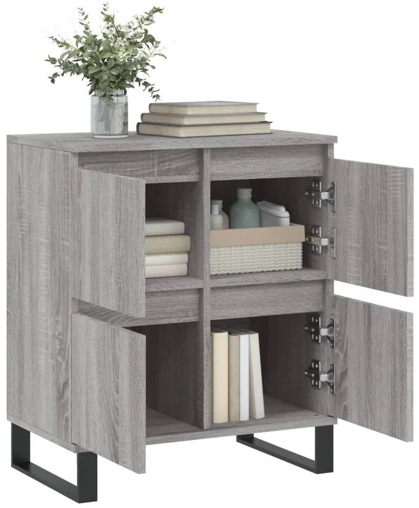 vidaXL Ντουλάπι Γκρι Sonoma 60x35x70 εκ. από Επεξεργασμένο Ξύλο