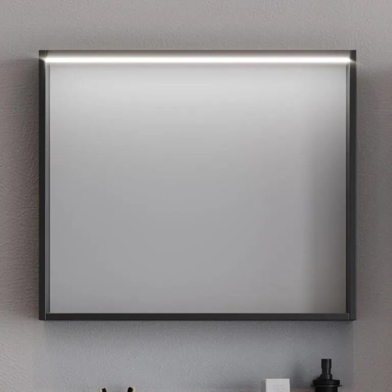Καθρέπτης μπάνιου LAGUNA LED Μαύρο 80x14x68 εκ. 80x14x68 εκ.