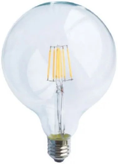 Λαμπτήρας LED Filament E27 Globe 8W 6500K G125