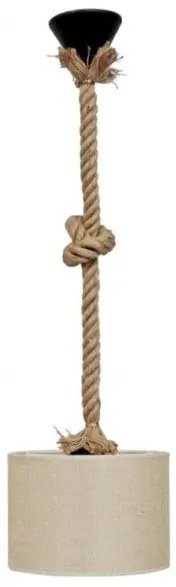 Κρεμαστό Φωιτιστικό Οροφής HK-02 ROPE Φ20 ΜΠΕΖ 14-0178 Heronia-14-0178-Μπεζ 14-0178