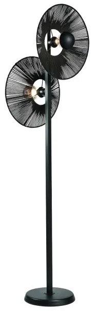 Επιδαπέδιο Φωτιστικό 2xΕ27 165cm Boho Arkolight-6984-4/2-Μαύρο 6984-4/2