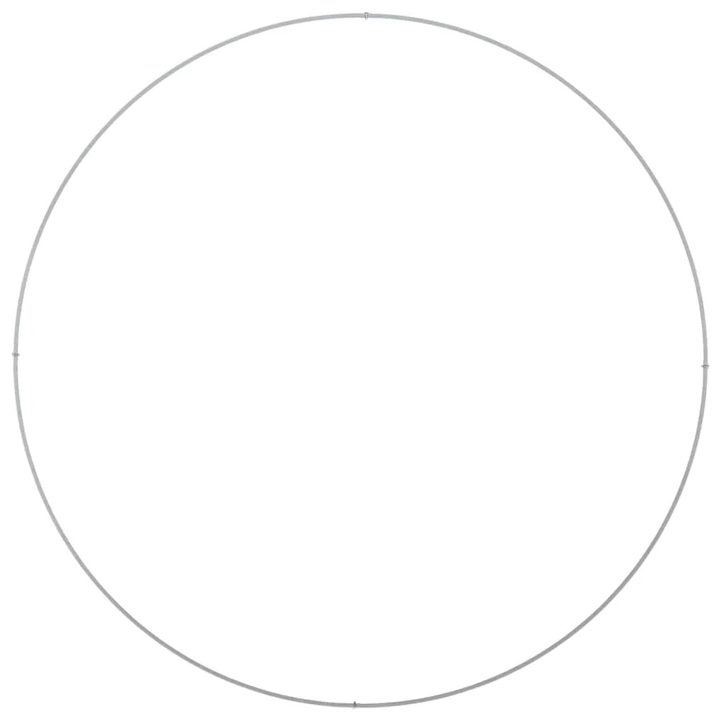 vidaXL Γλάστρα Κήπου Ασημί 120 x 120 x 20 εκ. Γαλβανισμένος χάλυβας