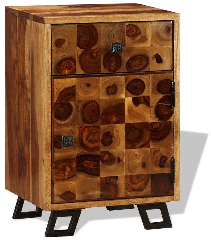 vidaXL Κομοδίνο 37 x 30 x 54 εκ. από Μασίφ Ξύλο Sheesham