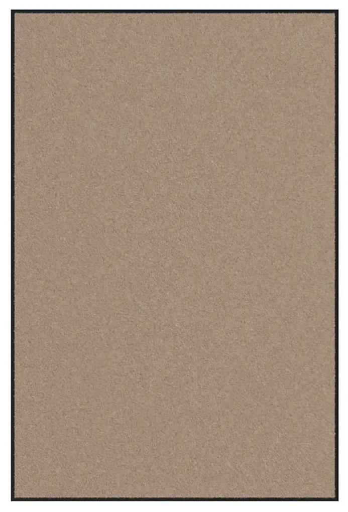 vidaXL Χαλάκι Εξώπορτας Μπεζ και Μαύρο 120 x 180 cm