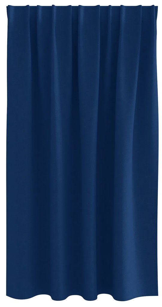 vidaXL Κουρτίνες 2 pcs Σκούρο Μπλε 140 x 140 cm Πολυεστέρας