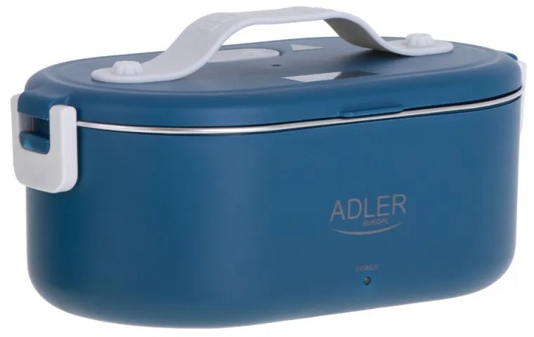 Ηλεκτρικό δοχείο φαγητού Adler AD 4505, 800 ml,  Έως 70C, Ανοξείδωτο ατσάλι, Μπλε