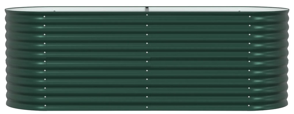 vidaXL Υψωμένο Κρεβάτι Κήπου Πράσινο 240x80x81 εκ από Γαλβανισμένο Χάλυβα