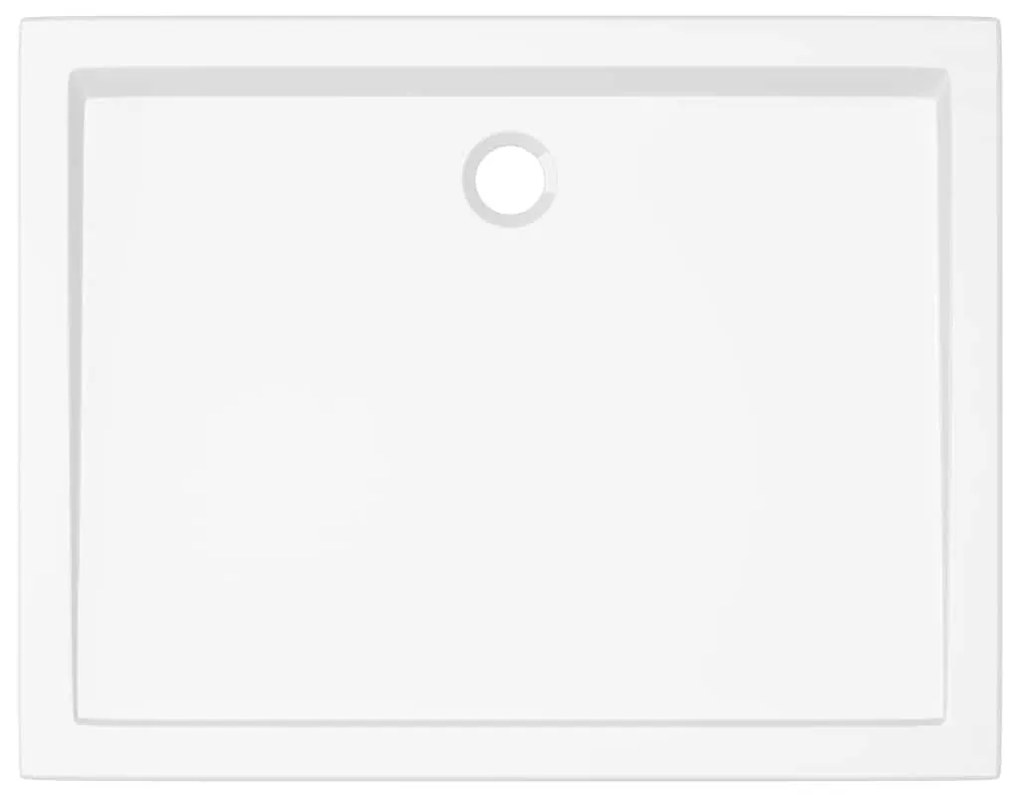 vidaXL Βάση Ντουζιέρας Ορθογώνια Λευκή 80 x 100 εκ. από ABS