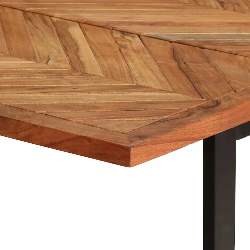 vidaXL Τραπεζαρία Κήπου 180 x 90 x 75 εκ. από Μασίφ Ξύλο Ακακίας