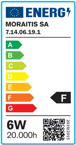 Λαμπτήρας E14 LED Filament G45 6watt (7.14.06.19.1) - 1.5W - 20W - 7.14.06.19.1