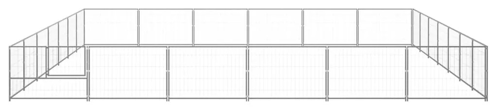 vidaXL Σπιτάκι Σκύλου Ασημί 42 μ² Ατσάλινο