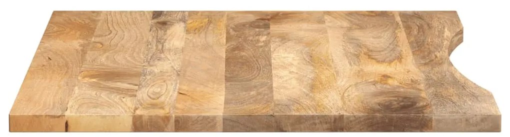vidaXL Επιφάνεια Γραφείου Καμπύλη 110x80x2,5 εκ Μασίφ Ακατ. Μάνγκο