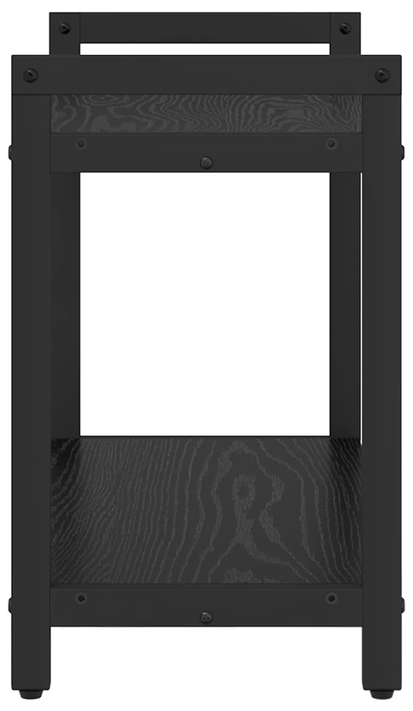 vidaXL Βιβλιοθήκη Μαύρη δρυς 60 x 30 x 48.5 εκ Επεξεργασμένο ξύλο