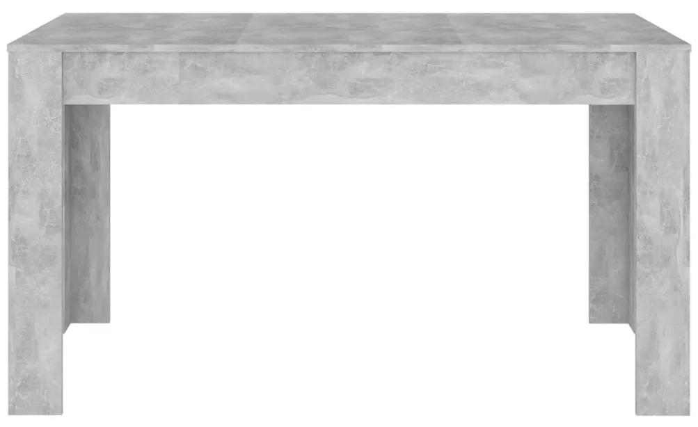 vidaXL Τραπεζαρία Γκρι Σκυροδέματος 140 x 74,5 x 76 εκ. Μοριοσανίδα