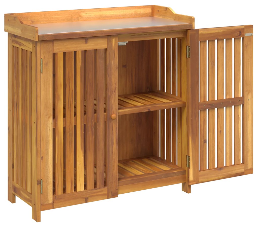 vidaXL Ντουλάπι Κήπου Καστανό 78 x 36.5 x 78cm Καμπούντα ξύλο ακακίας