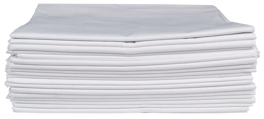 Σεντόνι Ξενοδοχείου White 80% Cotton 20% Polyester 160TC Percalle S/L Μονό 160x260cm Viscose,Cotton