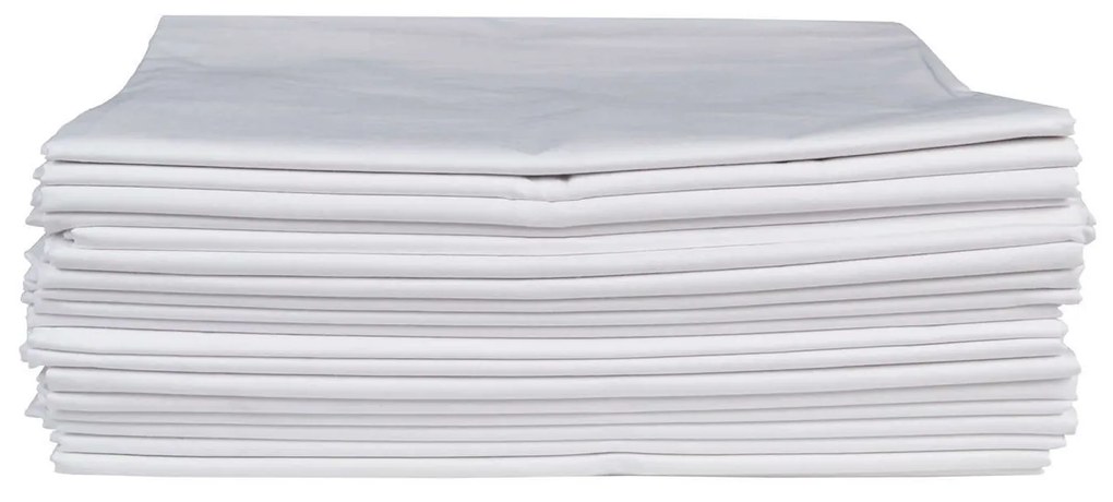 Σεντόνι Ξενοδοχείου White 80% Cotton 20% Polyester 160TC Percalle S/L Single 160x260cm Viscose-Βαμβάκι