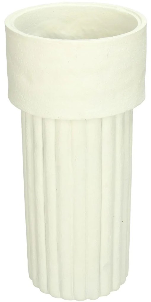 Βάζο ArteLibre Ιβουάρ Polyresin 12.4x12.4x25.5cm-05153171