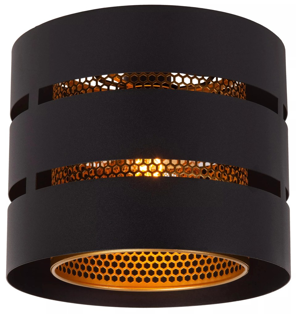 Φωτιστικό Οροφής Lucide 21133-01-30 ROSAS Μαύρο Ματ (Black Mat)|Χρυσό Χρώμα (Gold Coloured)