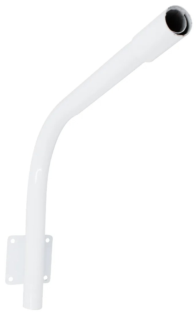 GloboStar® 90229 Μεταλλική Βάση Στήριξης CURVED M62cm x Φ60mm για Φωτιστικά Δρόμου Street Lights με Διάμετρο Βάσης Φ60mm