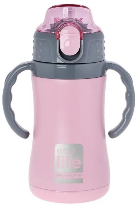 Ecolife Θερμός Παιδικός Kids Thermos Pink Ροζ 300ml 33-BO-3005