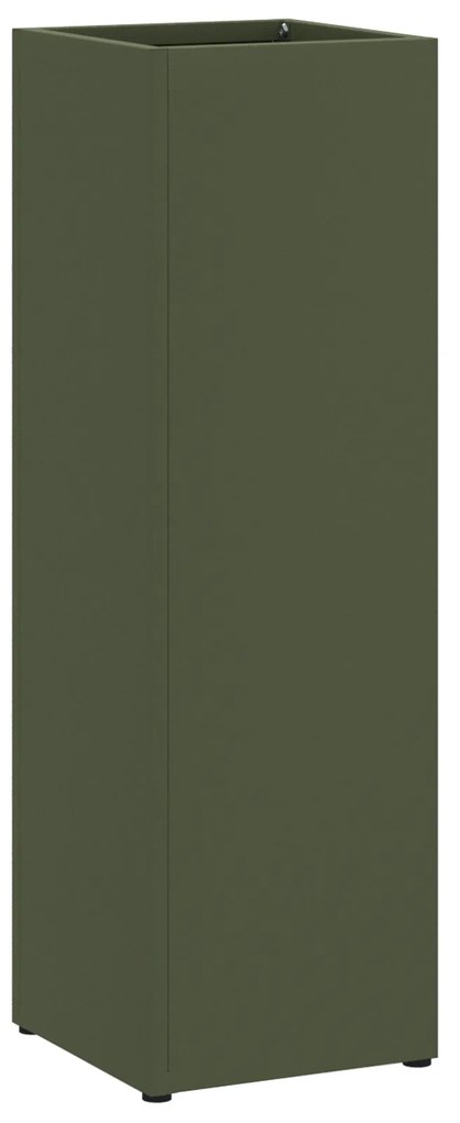 vidaXL Σχέδιο & βάση αποθήκευσης Ελιά 15.5 x 15.5 x 49 εκ Ατσάλι