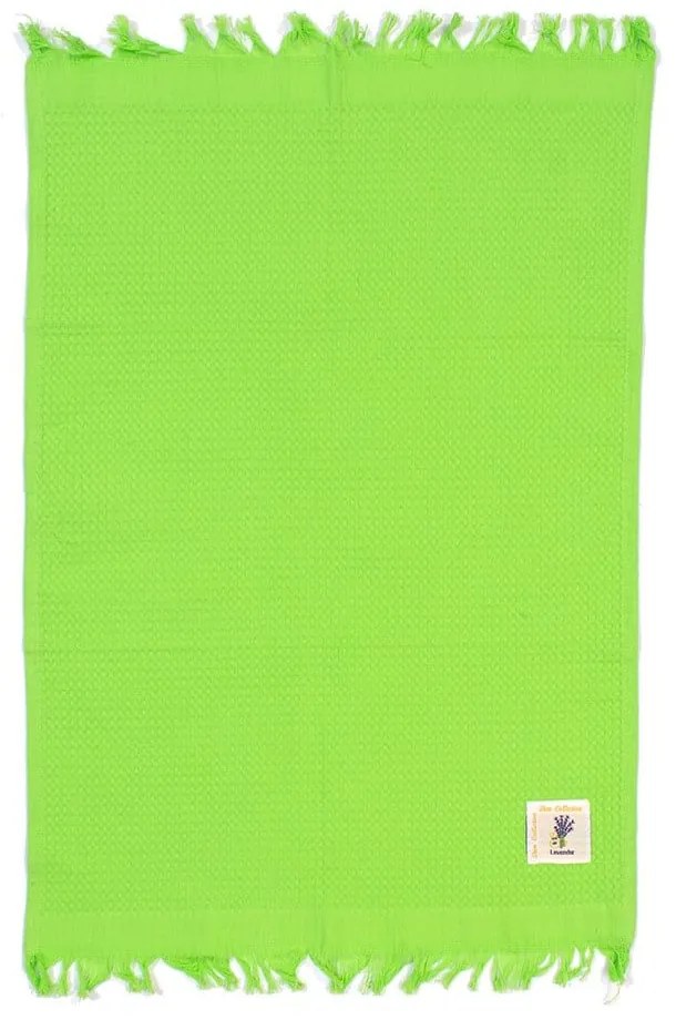 Ποτηρόπανο Πικέ Lavender Με Κρόσσι Green DimCol 45x65cm 100% Cotton