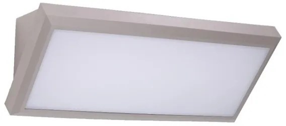 Απλίκα Φωτιστικό Τοίχου Led Πολυκαρβονικό Samper H12 Φ26,5 ForLight-PX-0353-GRI-Γκρι PX-0353-GRI