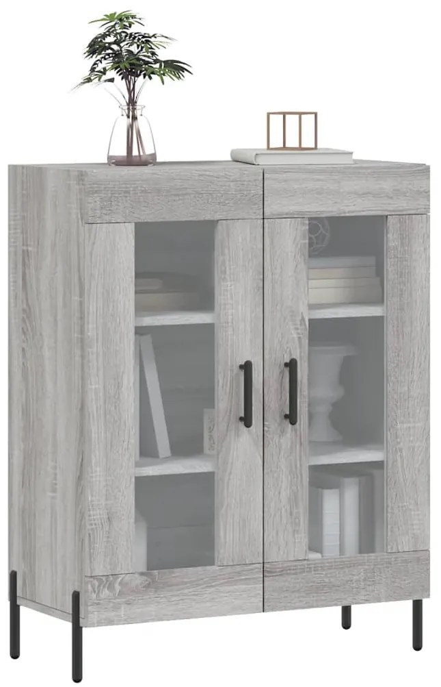 vidaXL Ντουλάπι Γκρι Sonoma 69,5 x 34 x 90 εκ. από Επεξεργασμένο Ξύλο