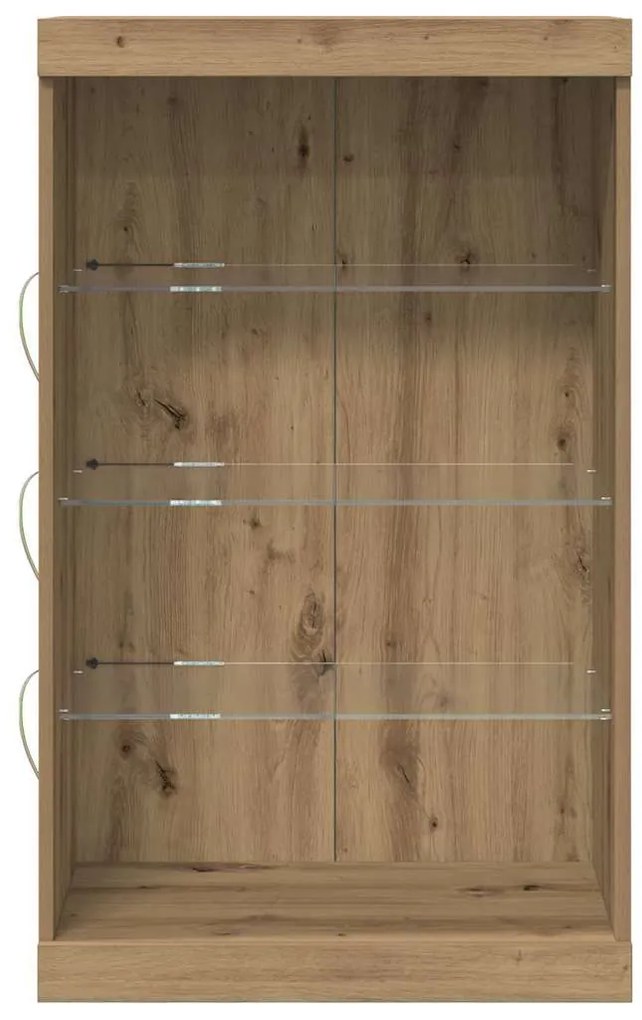 vidaXL Πλαϊνό γραφείο artisan δρυς 60.5 x 37 x 100 εκ