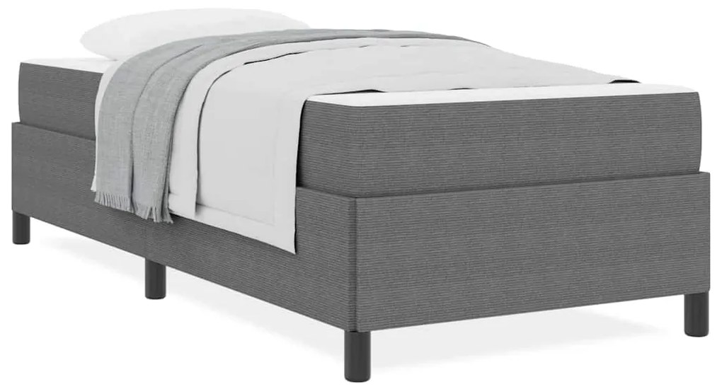vidaXL Σκελετός Κρεβατιού Ανοιχτό γκρι 90 x 200 cm Βελούδο