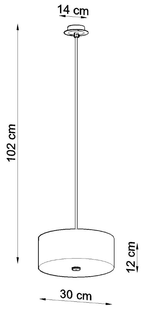 Sollux Κρεμαστό φωτιστικό Skala 3,μαύρο,3xE27/60w