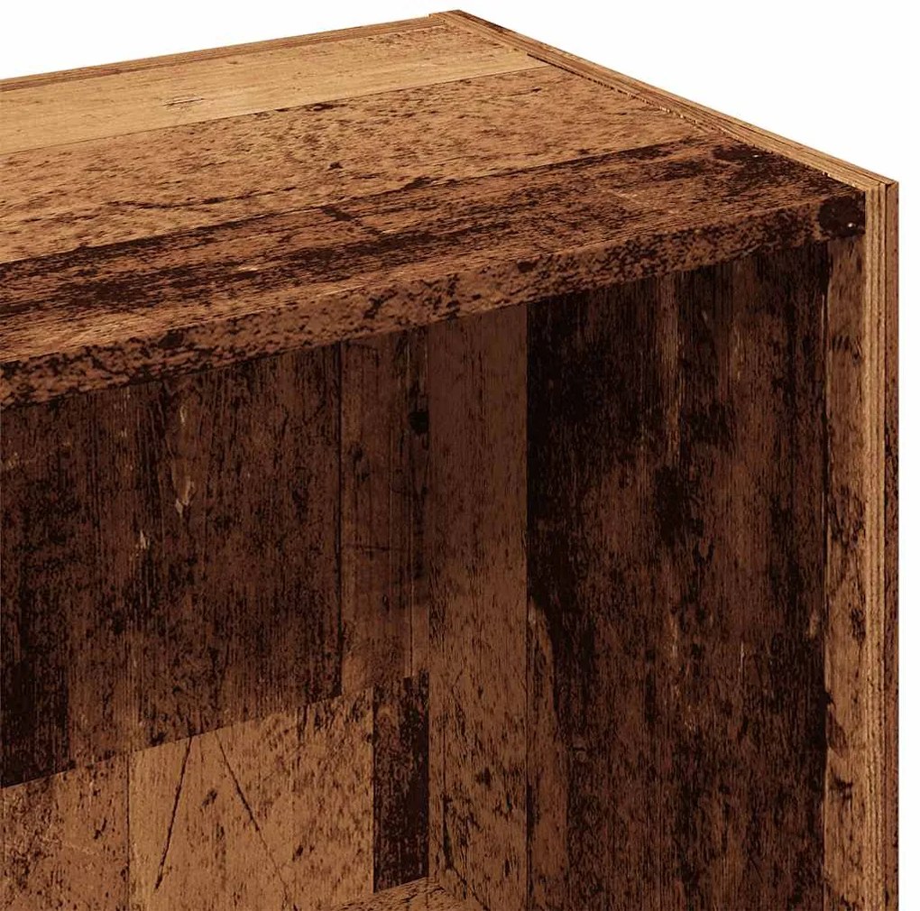 ντουλάπι βιβλίων Παλιό ξύλο 66x30x130 cm Κατασκευασμένο ξύλο - Καφέ