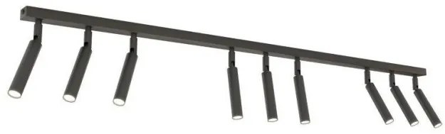 Σποτ Φωτιστικό Οροφής 10W 9xG9 IVI Emibig-1351/9-Μαύρο 1351/9