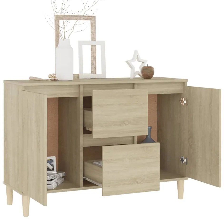 vidaXL Μπουφές Sonoma δρυς 101 x 35 x 70 εκ. Επεξεργασμένο Ξύλο