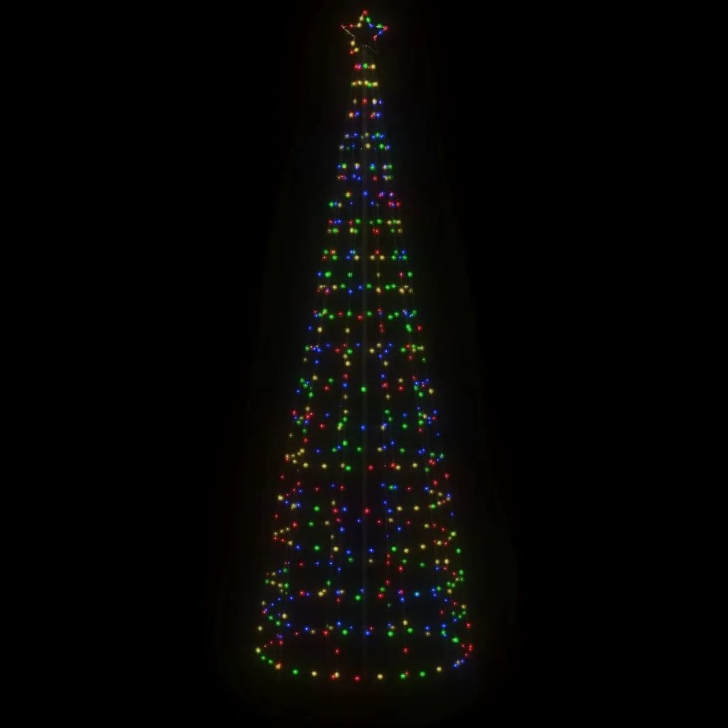 vidaXL Φωτιστικό Χριστουγ. Δέντρο Ακίδες 570 LED Πολύχρωμο 300 εκ.