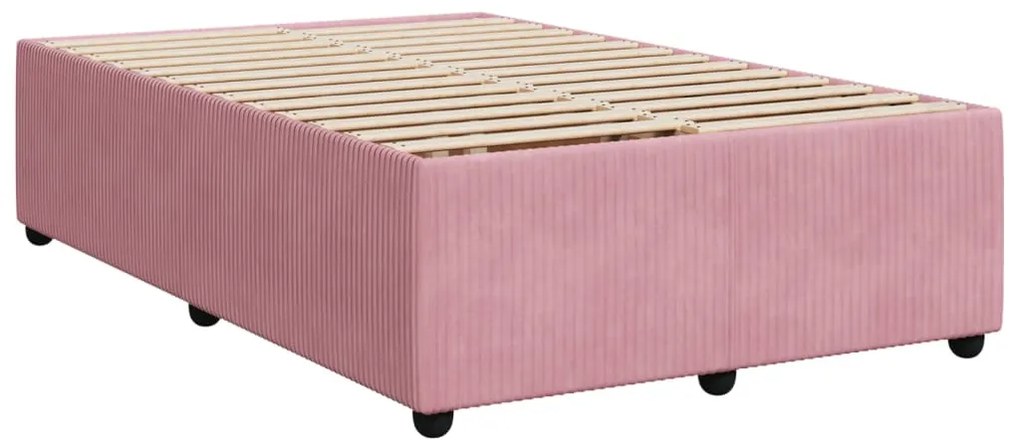 ΚΡΕΒΑΤΙ BOXSPRING ΜΕ ΣΤΡΩΜΑ ΡΟΖ 120X190 ΕΚ. ΒΕΛΟΥΔΙΝΟ 3287691