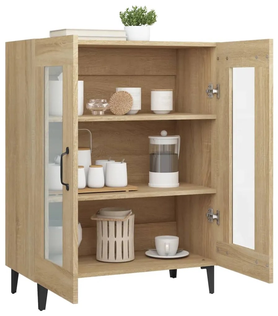 vidaXL Ντουλάπι Sonoma Δρυς 69,5 x 34 x 90 εκ. από Επεξεργασμένο Ξύλο