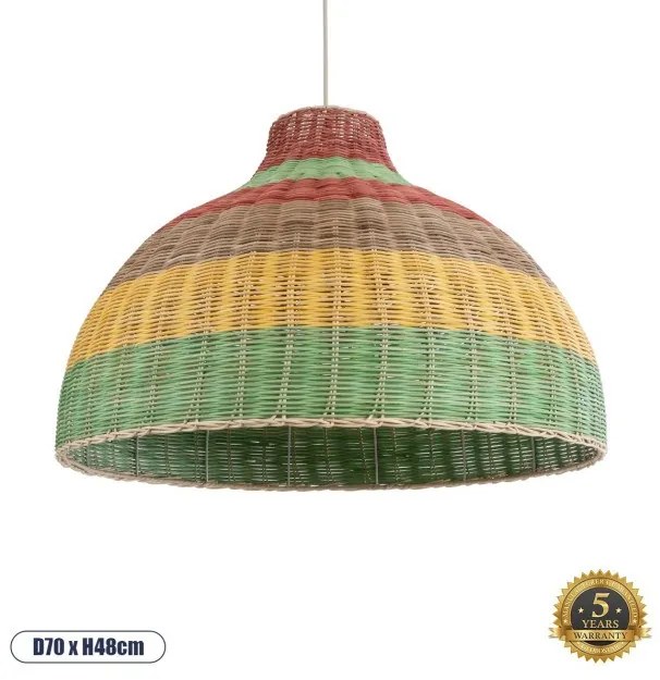 Boho Επιτραπέζιο Φωτιστικό Μονόφωτο 02054 GloboStar-2054-Πολύχρωμο 2054