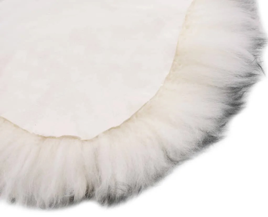 vidaXL Χαλί Σκούρο Γκρι Μελανζέ 60 x 90 εκ. από Γούνα Προβάτου