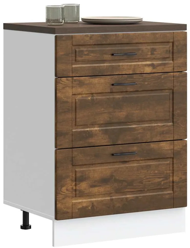 ντουλάπι βάσης κουζίνας Porto Καπνιστή βελανιδιά